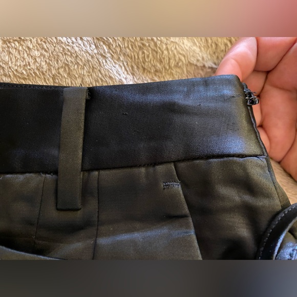 EUC T By Alexander Wang Wool Blend Wide-Leg wrap front side tie pants - Picture 13 of 14